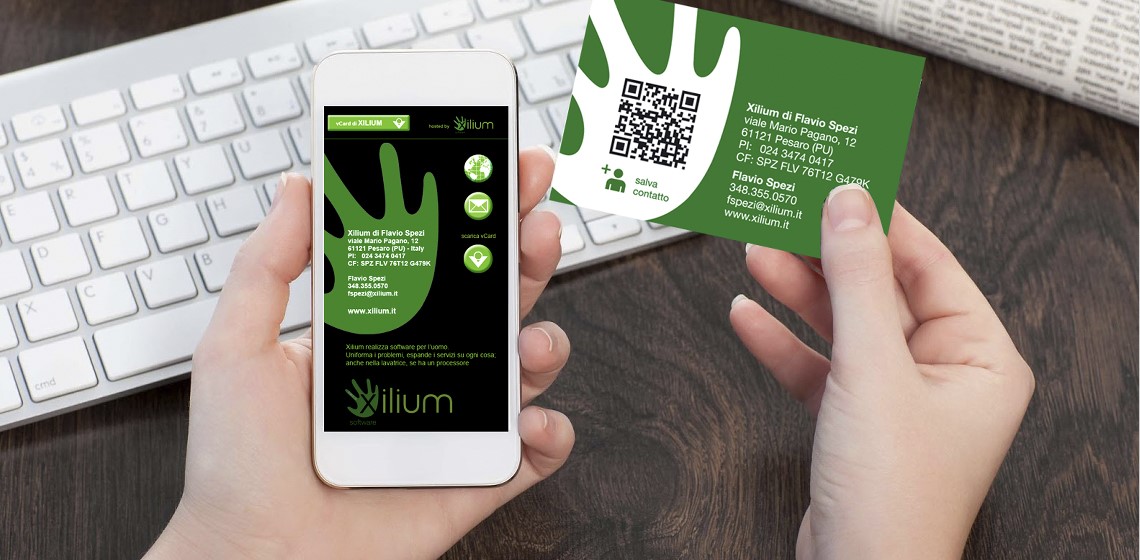 la vCard digitale