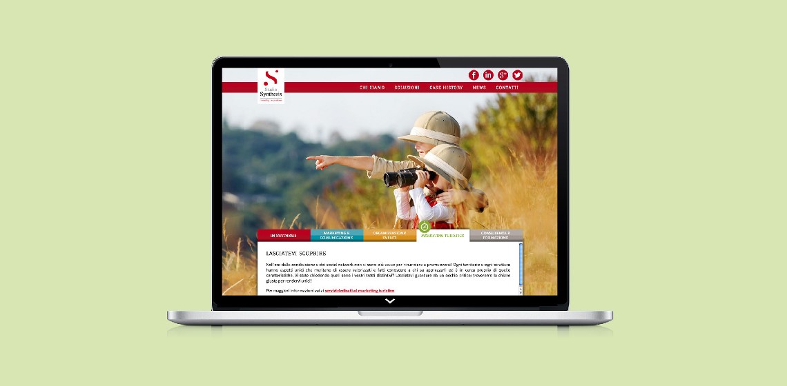 Il sito: marketing turistico