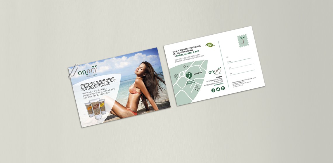 La cartolina promozionale dei solari