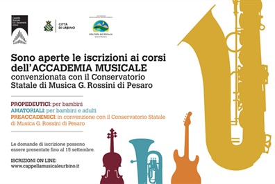 La nuova immagine dell’Accademia Musicale di Urbino