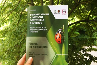 Progetto grafico per il convegno "Progettazione e gestione sostenibile del Verde"