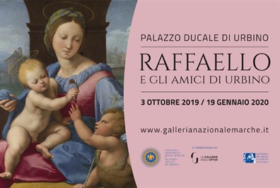 “Raffaello e gli amici di Urbino” in mostra alla Galleria Nazionale delle Marche. Il progetto grafico per la comunicazione dell’importante esposizione. 