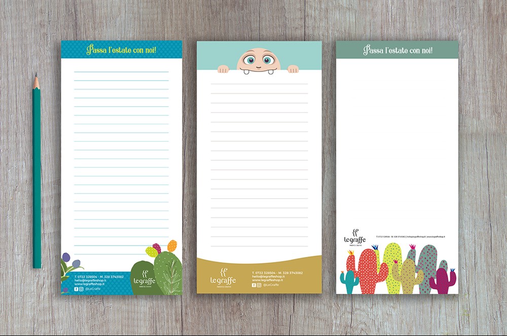 block notes creativi